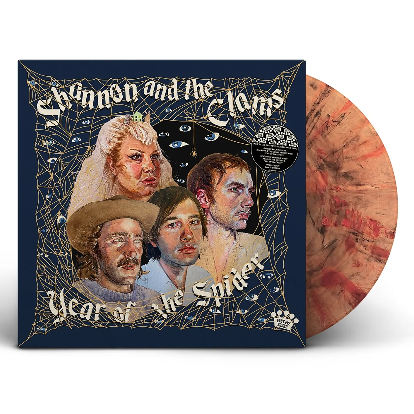 Shannon & The Clams YEAR OF THE SPIDER (MIDNIGHT WINE (PINK/BLACK SWIRL) VINYL) Vinyl Record