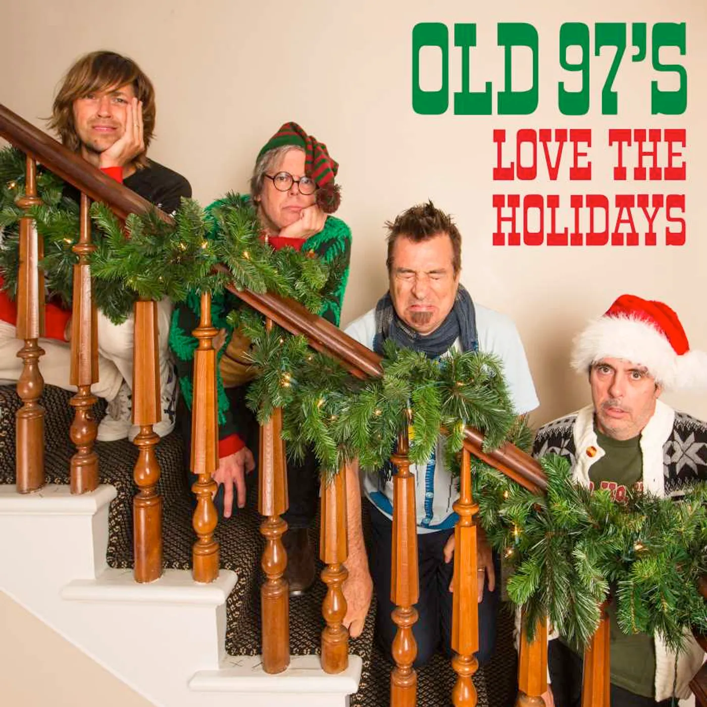 Old 97's LOVE THE HOLIDAYS (RED & GREEN SPLATTER) Vinyl Record