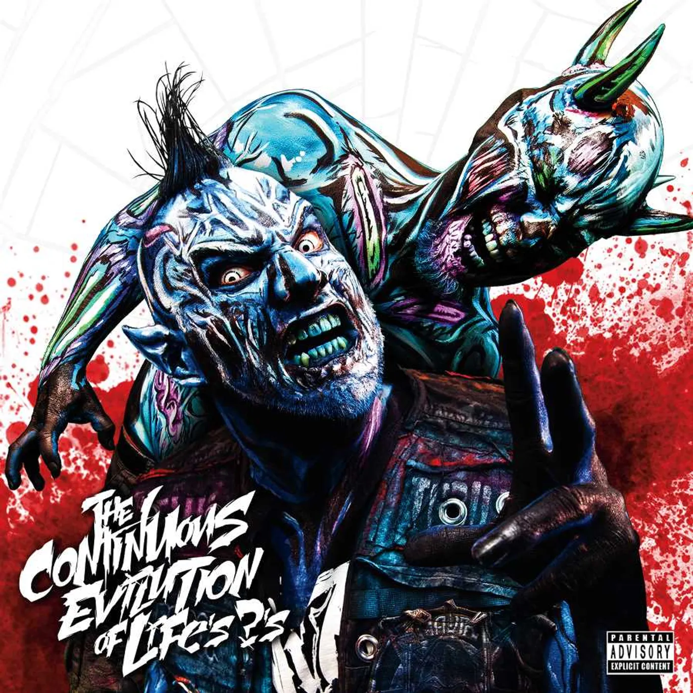 Twiztid CONTINUOUS EVILUTION OF LIFE'S ?'S (CLEAR VINYL WITH BLUE SMOKE SWIRLS) Vinyl Record