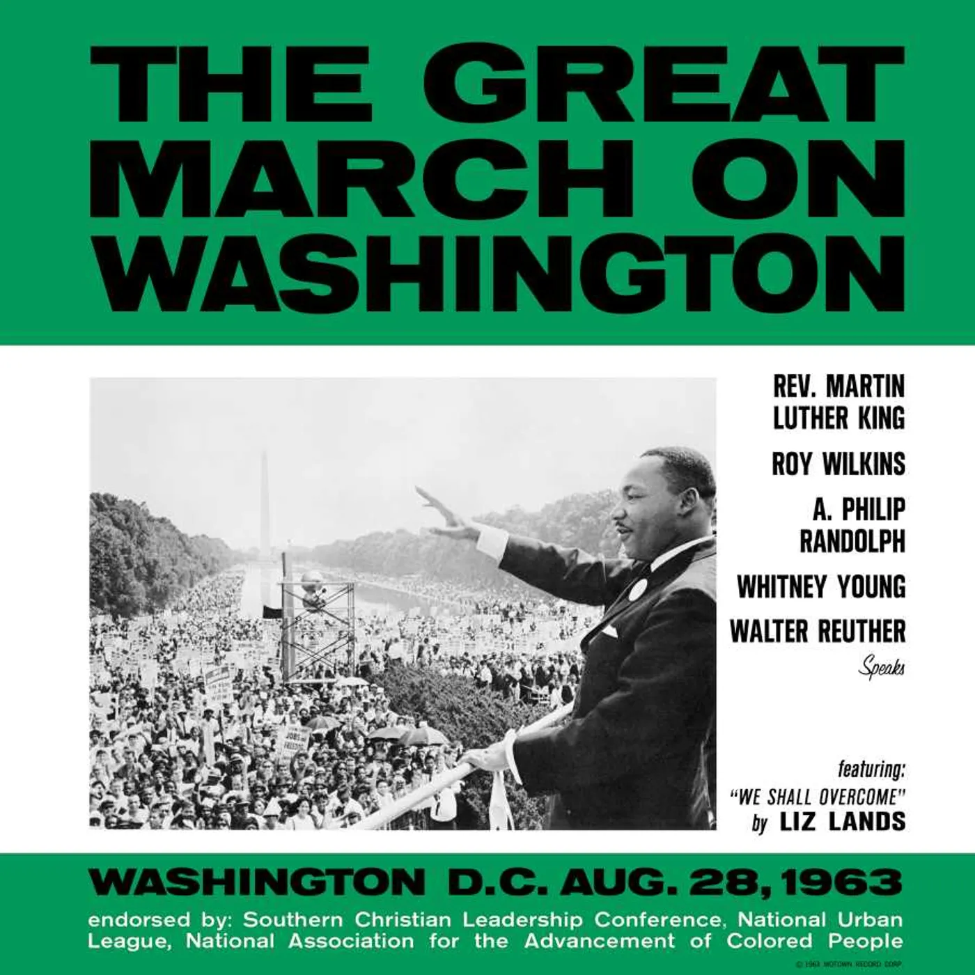 Various Artists  GREAT MARCH ON WASHINGTON Vinyl Record