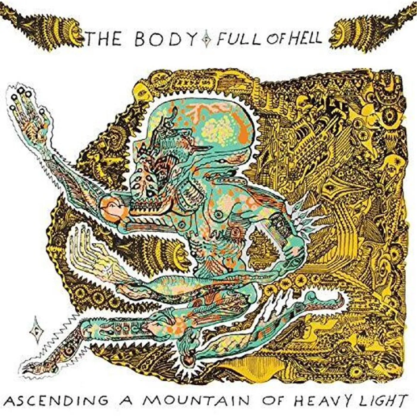 Full Of Hell ASCENDING A MOUNTAIN OF HEAVY LIGHT (CLEAR WITH HI-MELT & GREEN VINYL) Vinyl Record