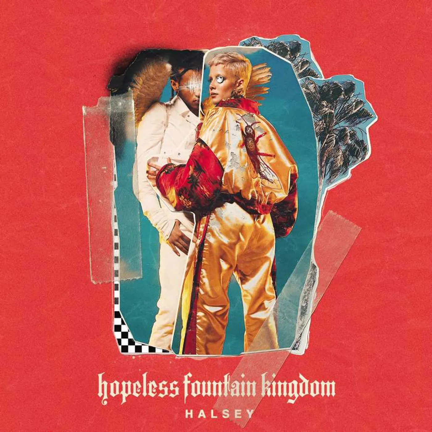 Halsey Hopeless Fountain Kingdom (Cloudy Clear With Teal Splatter Vinyl) Vinyl Record