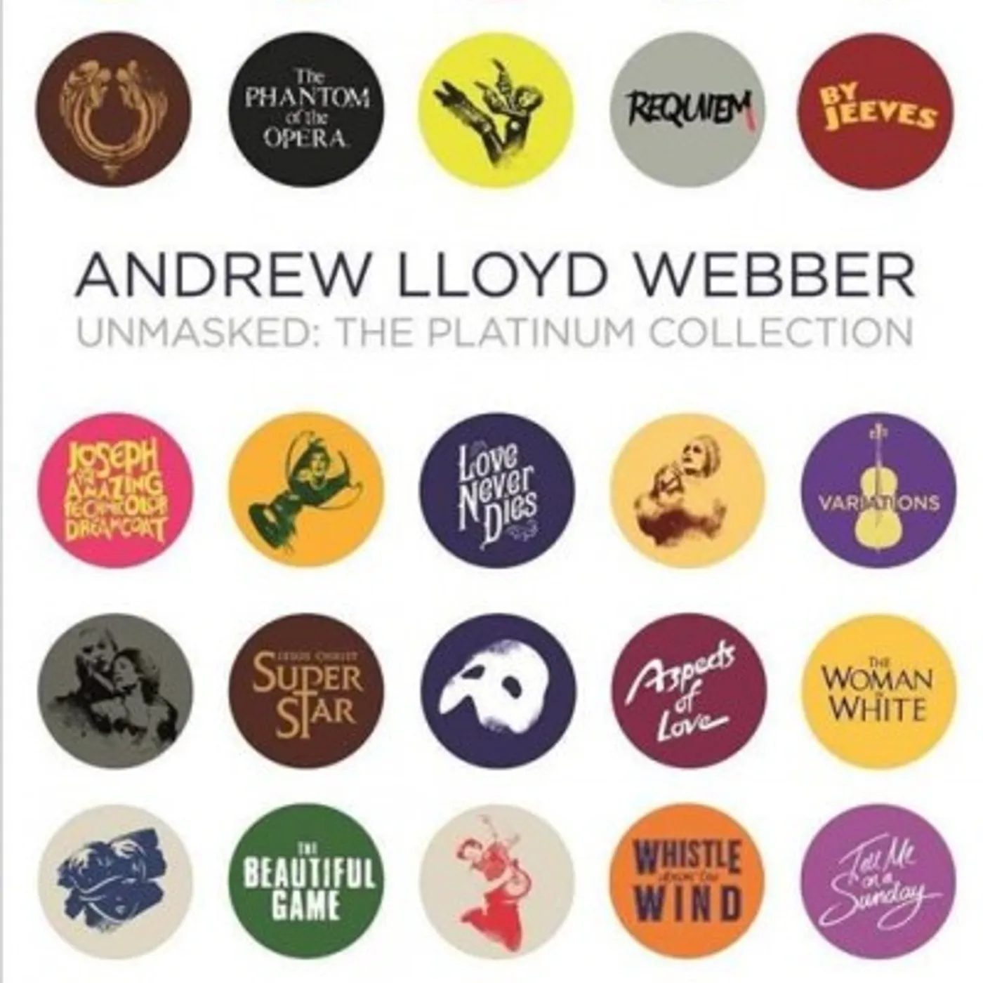 Andrew Lloyd Webber UNMASKED: PLATINUM COLLECTION (5 LP) Vinyl Record
