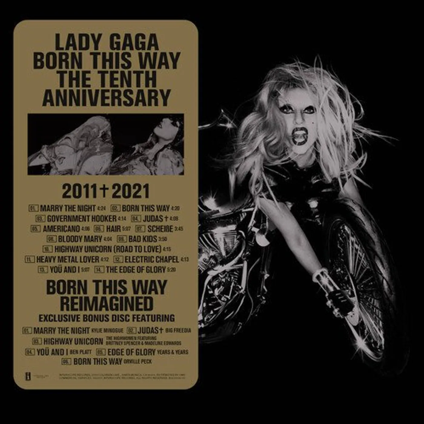 Lady Gaga BORN THIS WAY - THE TENTH ANNIVERSARY (3LP) Vinyl Record