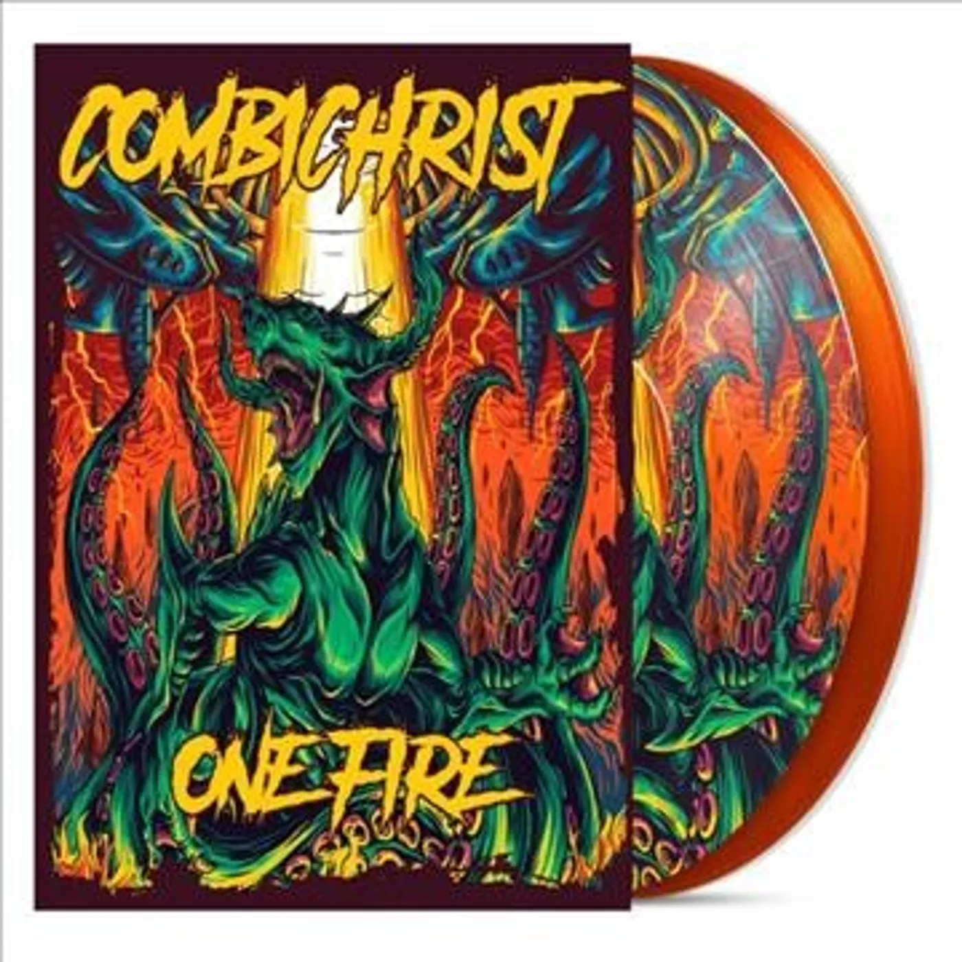 Combichrist One Fire (2 LP)(Orange) Vinyl Record