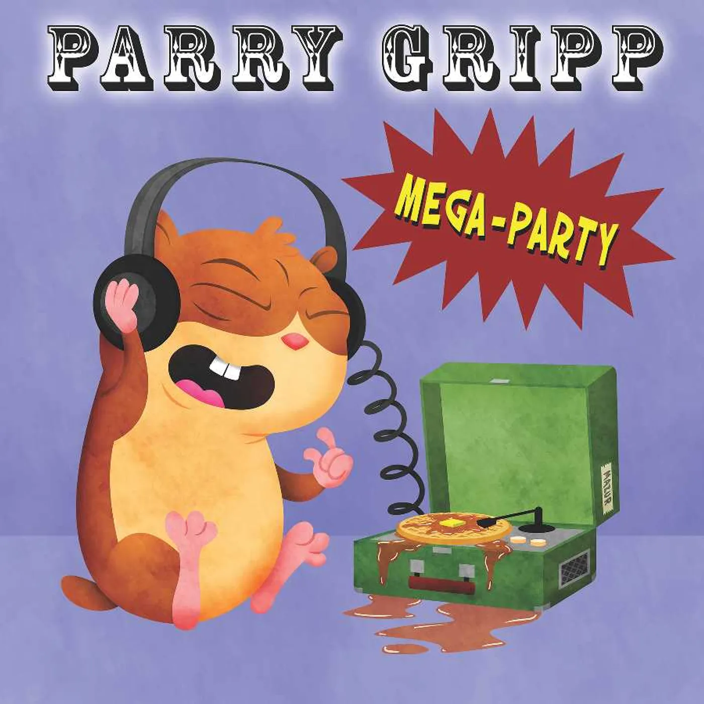 Parry Gripp MEGA PARTY (2LP/YELLOW/BLUE SPLIT & YELLOW/RED SPLIT VINYL) Vinyl Record