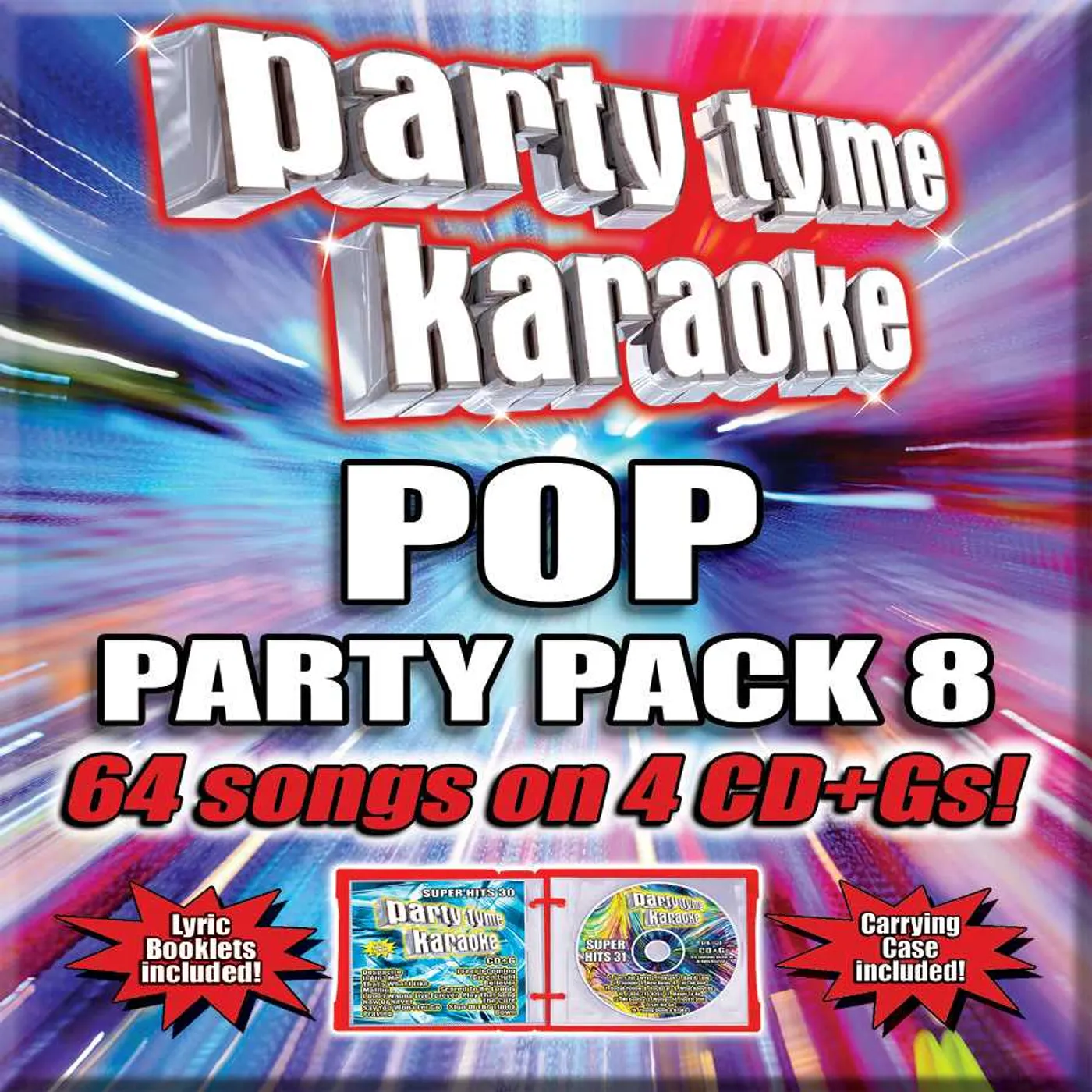 Party Tyme Karaoke POP PARTY PACK 8 (4 CD)(64-SONG PARTY PACK) CD
