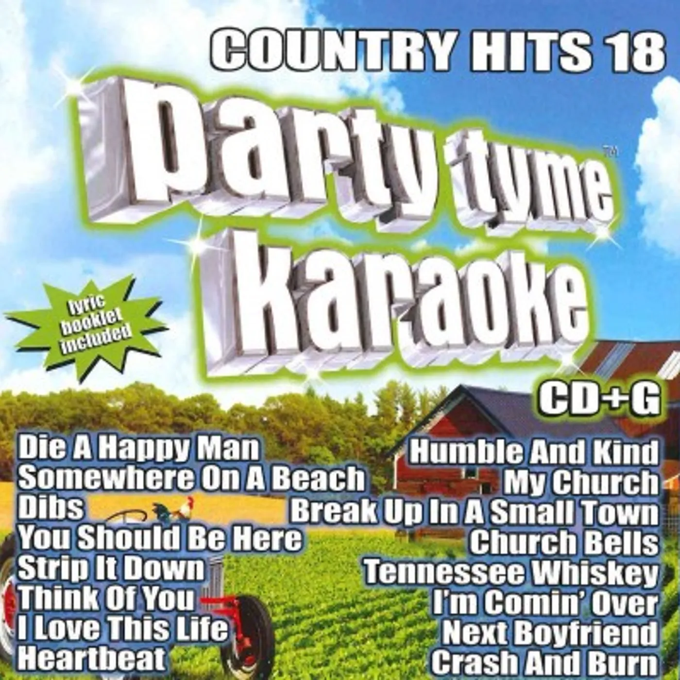 Party Tyme Karaoke - Country Hits 18 (16-song CD+G) CD