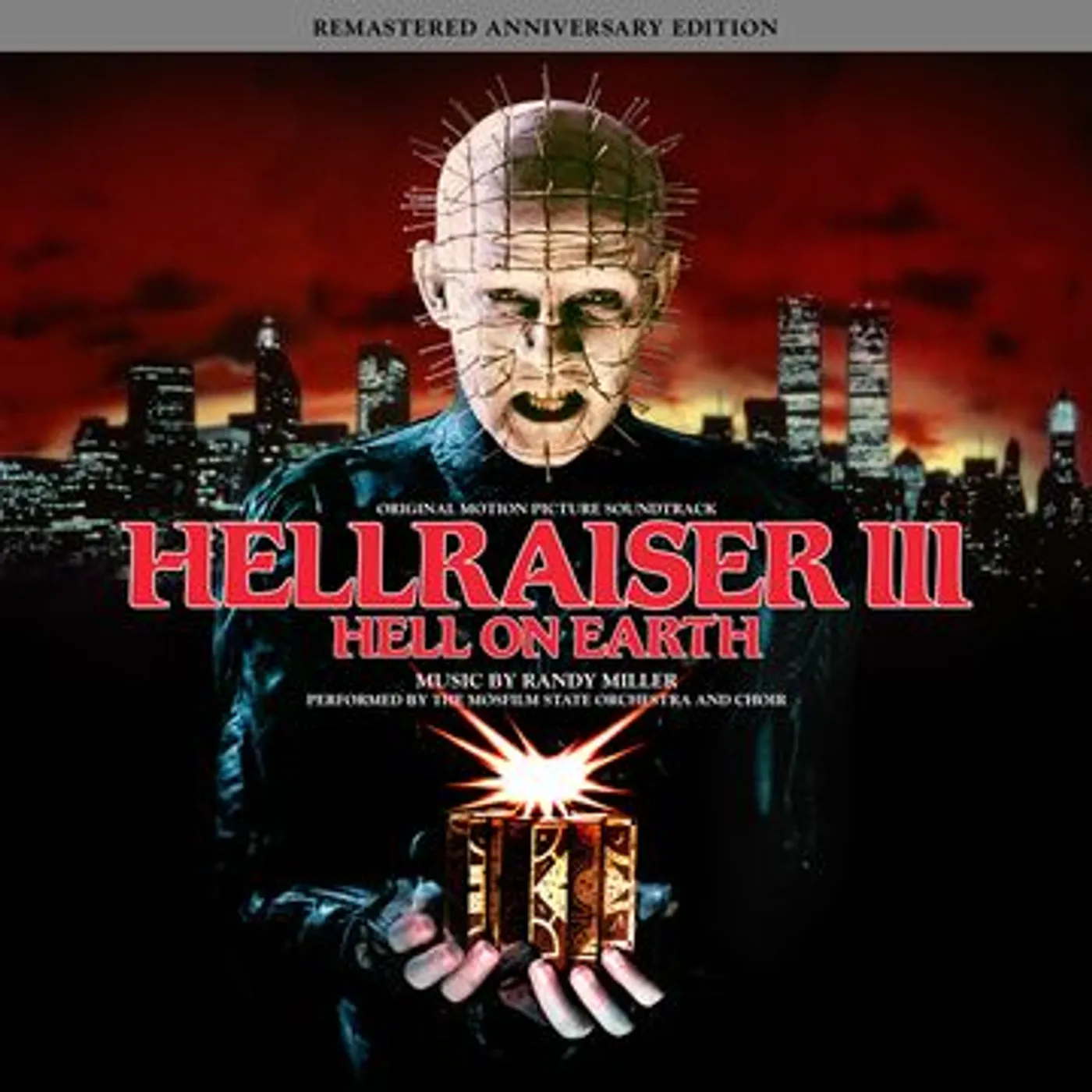 Randy Miller HELLRAISER III – HELL ON EARTH Original Soundtrack (2LP/RED W/ BLACK SMOKE VINYL) Vinyl Record