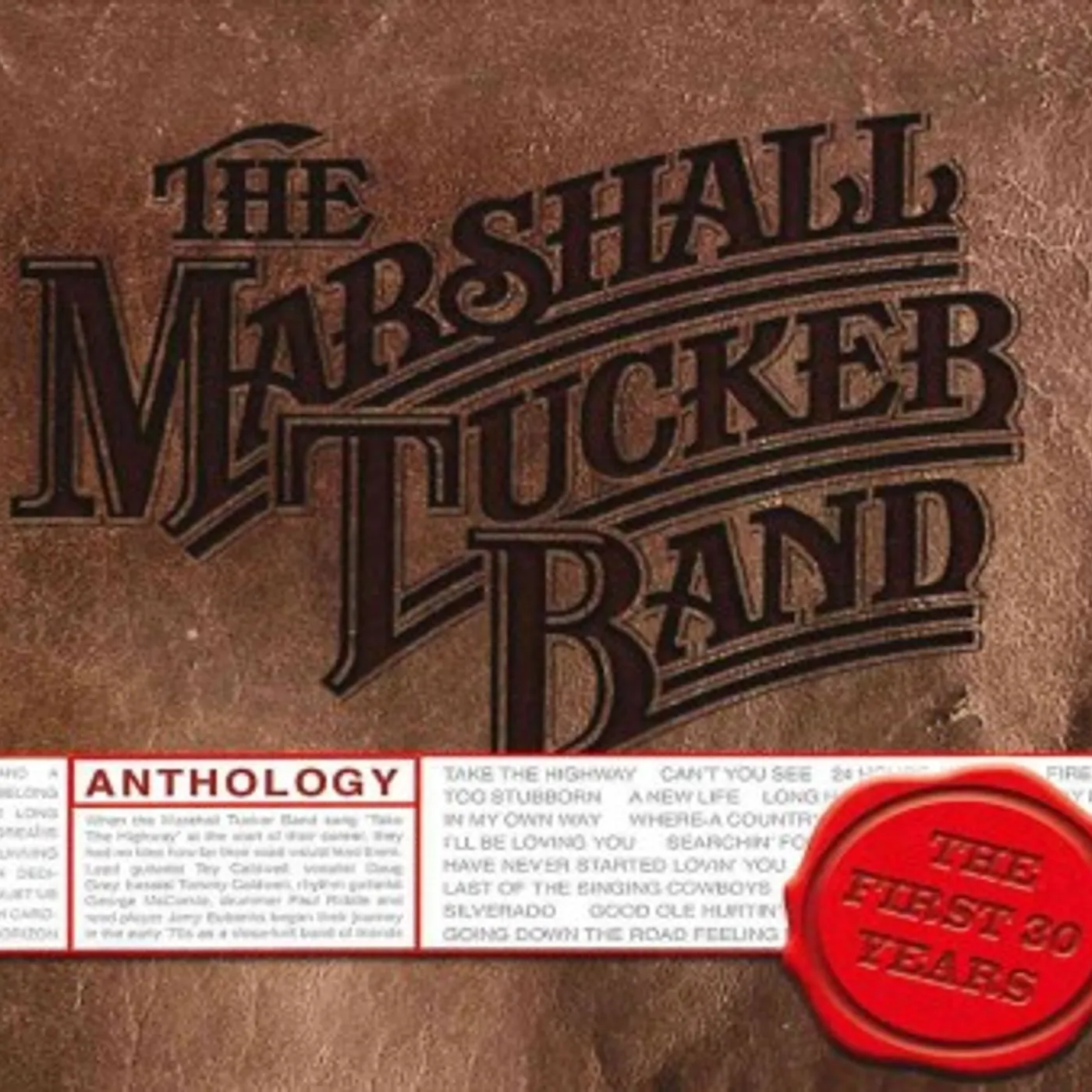 The Marshall Tucker Band ANTHOLOGY: THE FIRST 30 YEARS CD