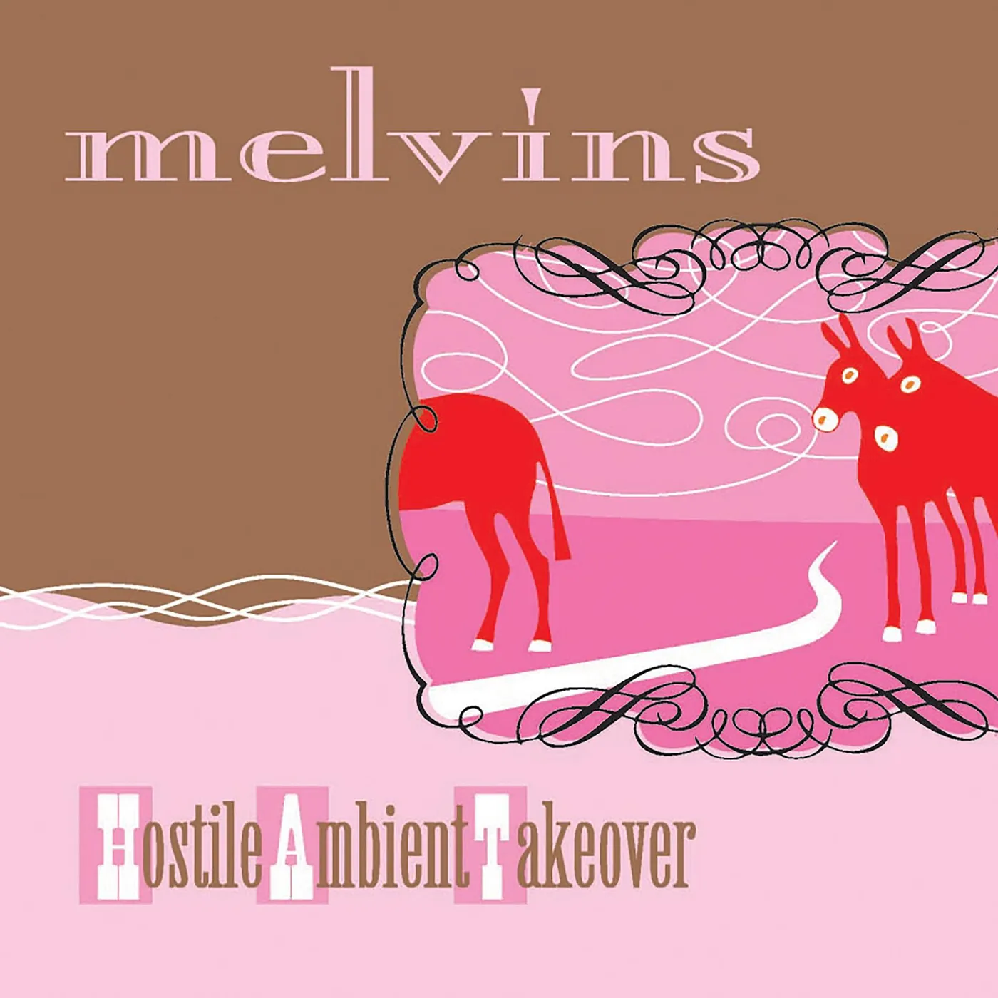 Melvins HOSTILE AMBIENT TAKEOVER (BABY PINK COLORED VINYL) Vinyl Record