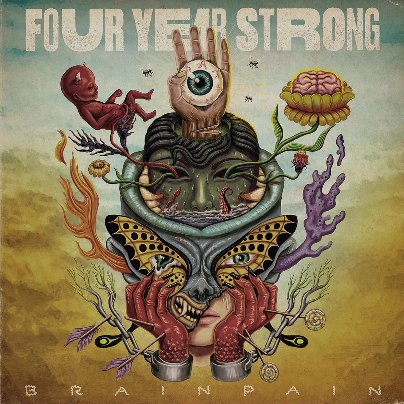 Four Year Strong BRAIN PAIN Vinyl Record