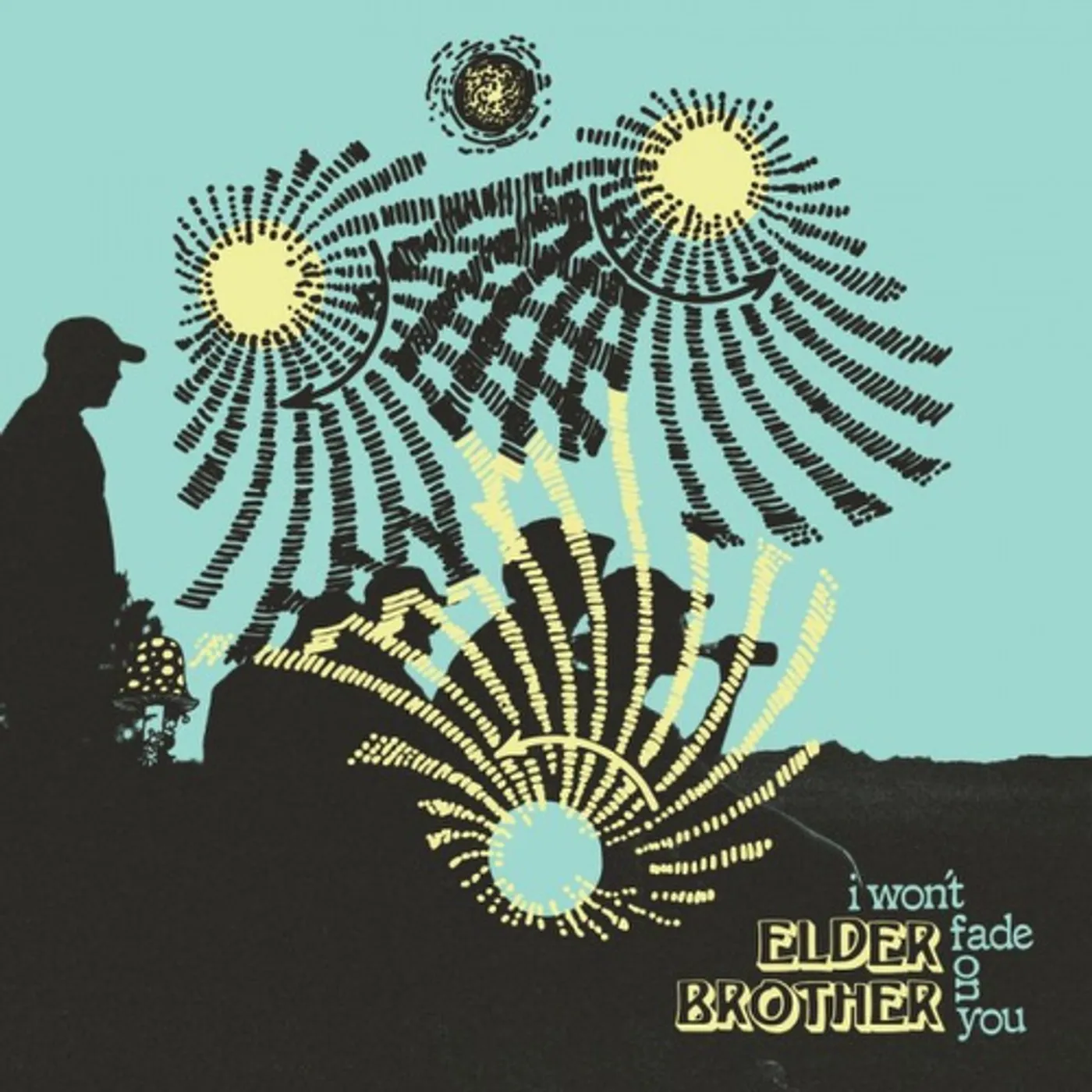Elder Brother I WON'T FADE ON YOU (ELECTRIC BLUE & EASTER YELLOW PINWHEEL VINYL) (I) Vinyl Record