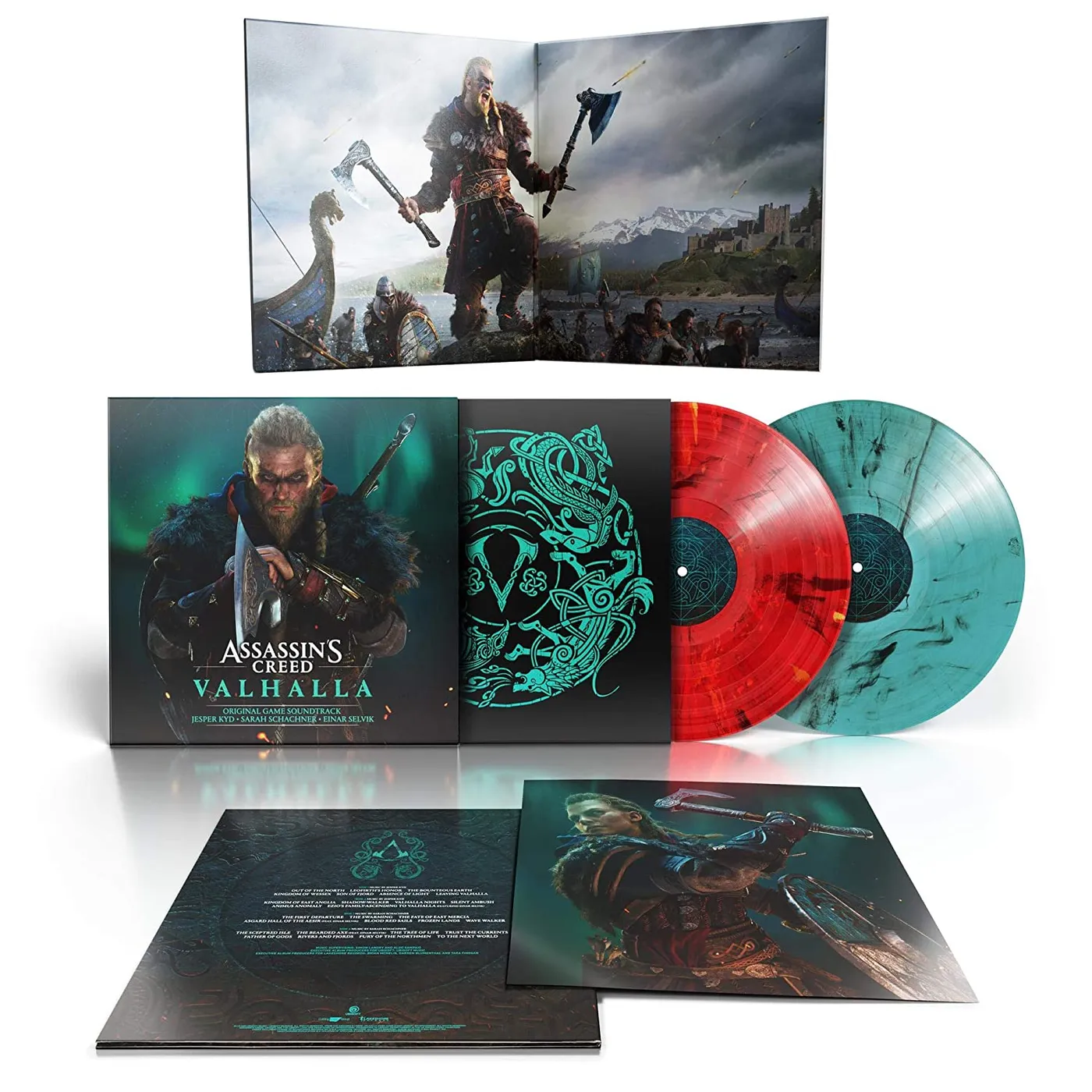 ASSASSIN'S CREED VALHALLA - JESPER KYD, SARAH SCHACHNER & EINAR SELVIK (1-RED/1-GREEN VINYL) Vinyl Record