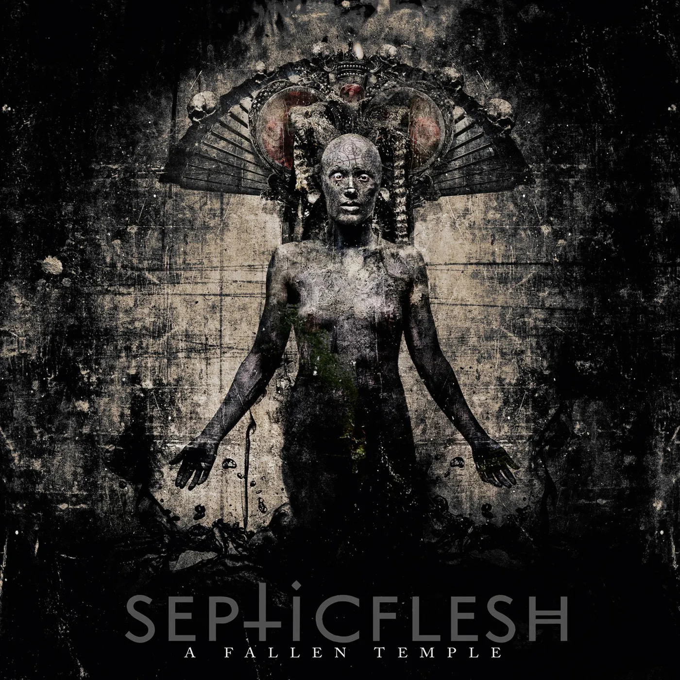 Septicflesh FALLEN TEMPLE (LTD/TRANSPARENT RED VINYL/GATEFOLD/2LP) Vinyl Record