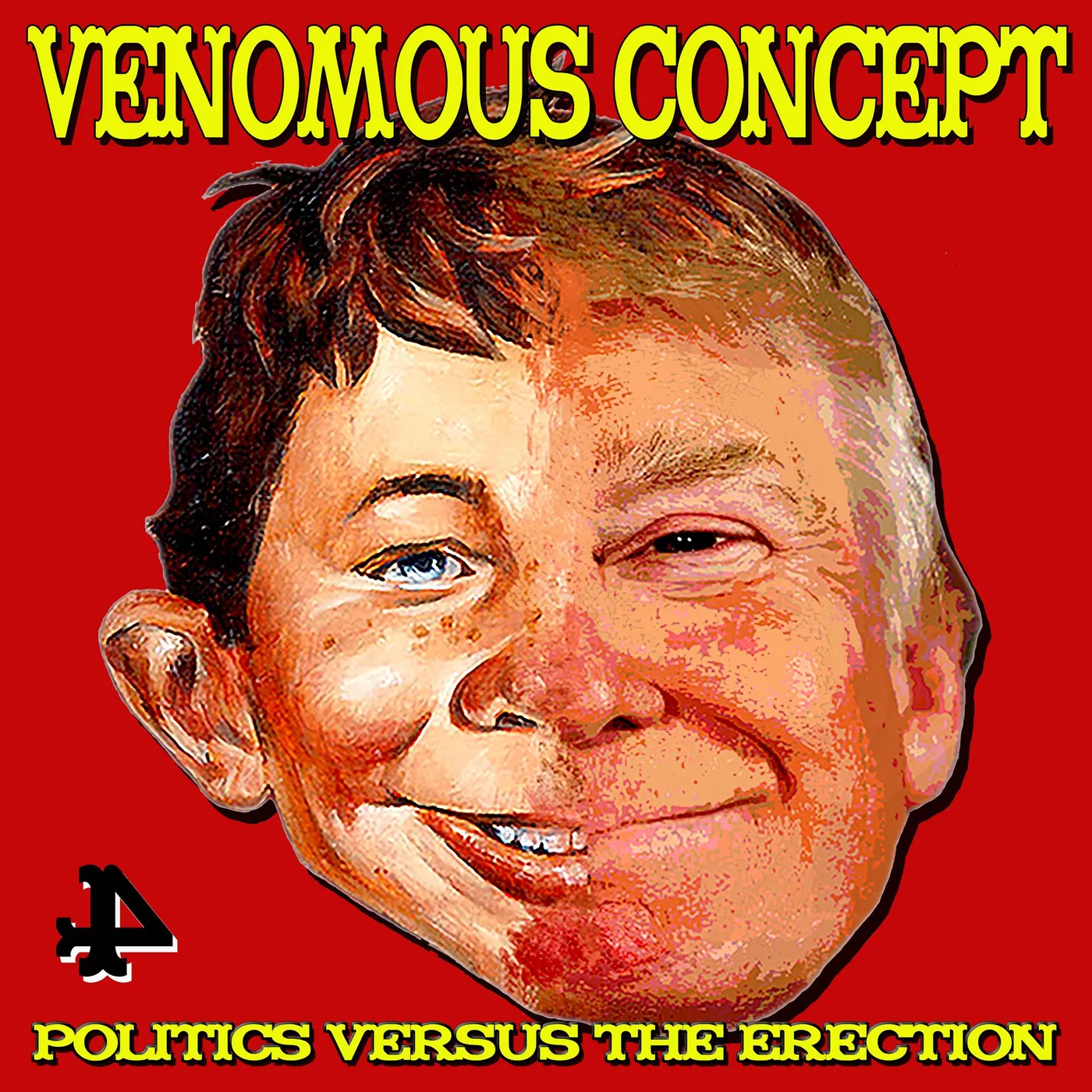 Venomous Concept POLITICS VERSUS THE ERECTION (YELLOW VINYL) Vinyl Record