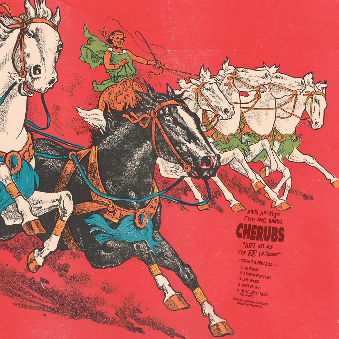 Cherubs SLO BLO 4 FRNZ & SXY (BLOOD RED VINYL) Vinyl Record