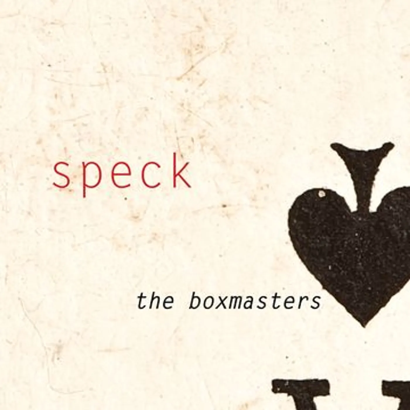 The Boxmasters Speck Vinyl Record