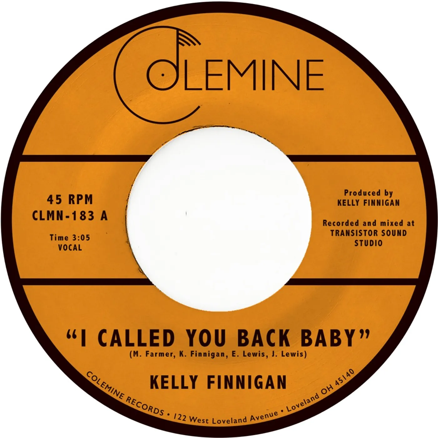 Kelly Finnigan I Called You Back Baby Vinyl Record