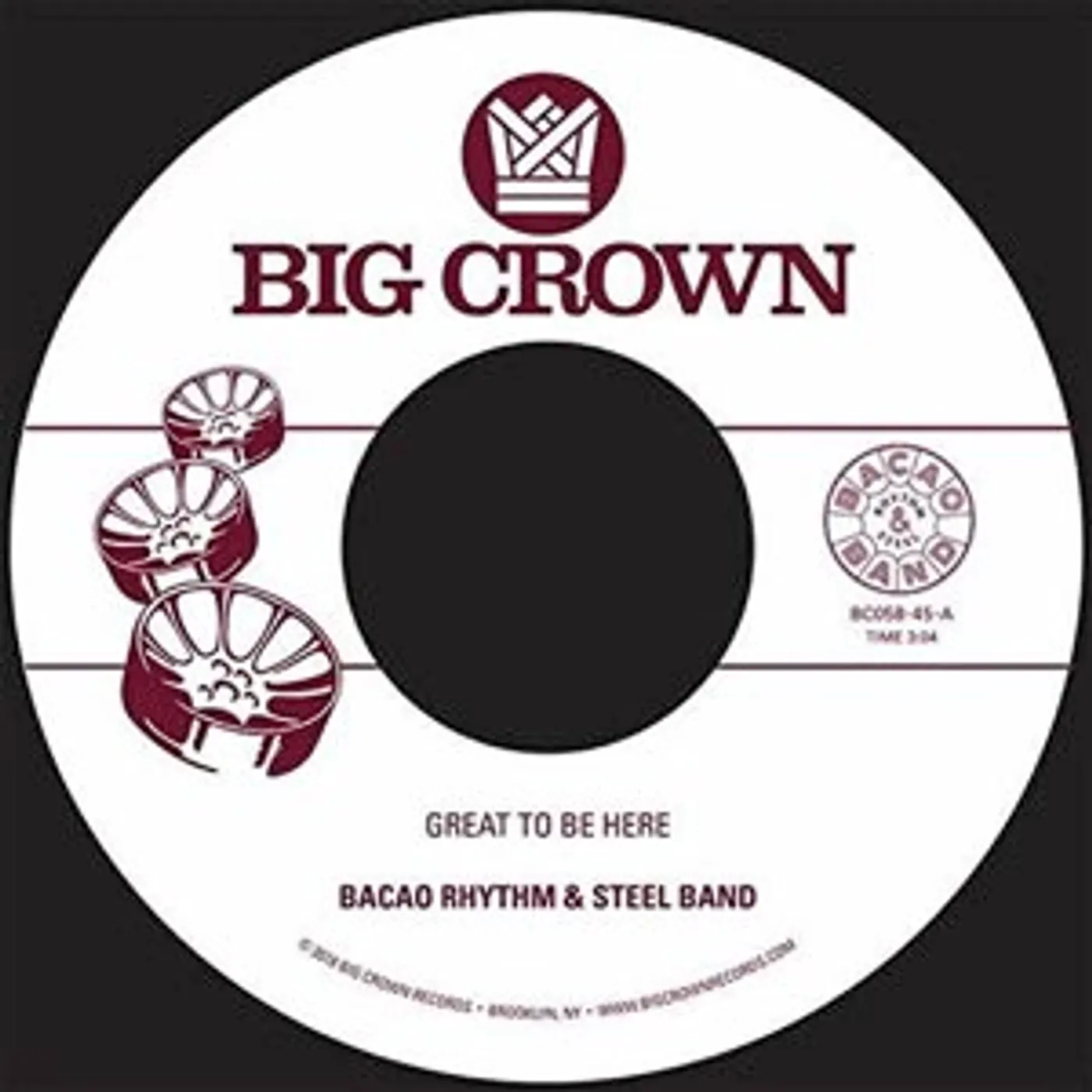 Bacao Rhythm & Steel Band Great To Be Here/All For Tha Cash Vinyl Record