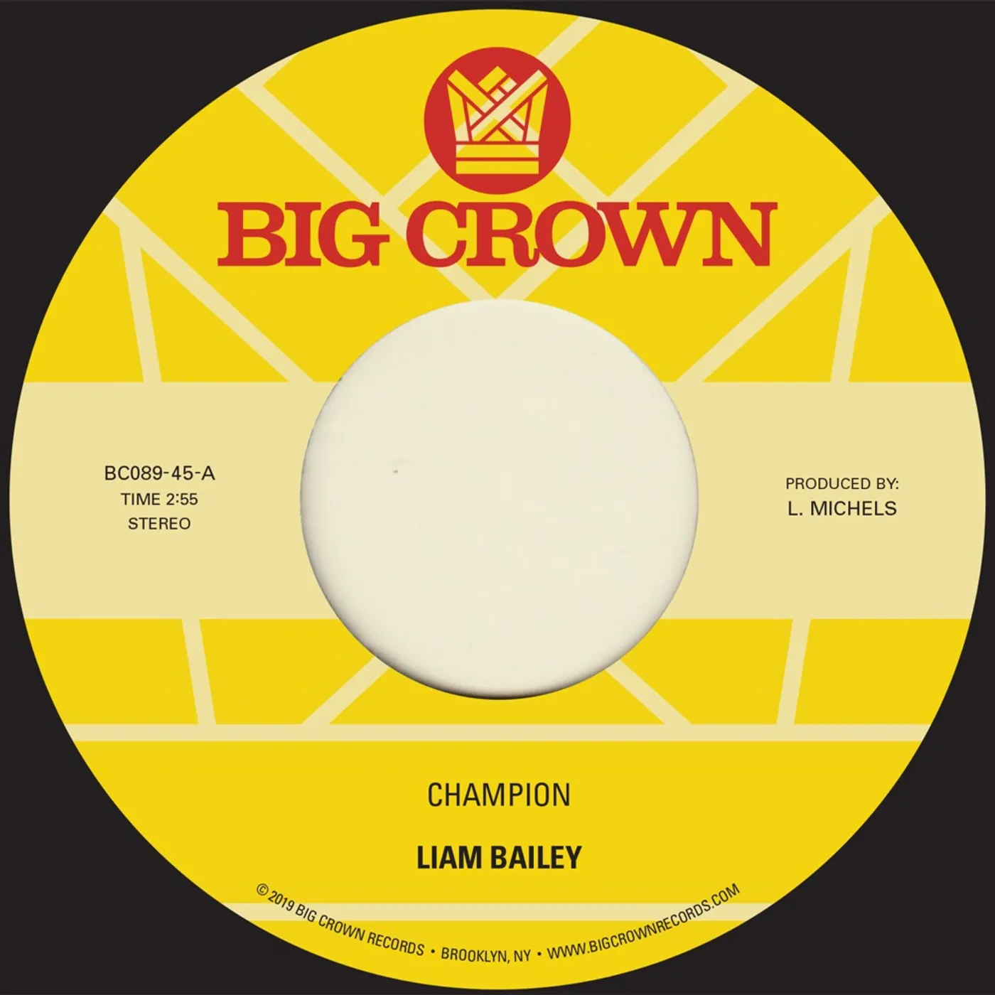 Liam Bailey Champion/Please Love Me (Acoustic) Vinyl Record