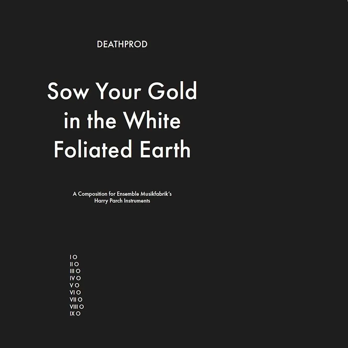 Deathprod Sow Your Gold In The White Foliated Eart CD