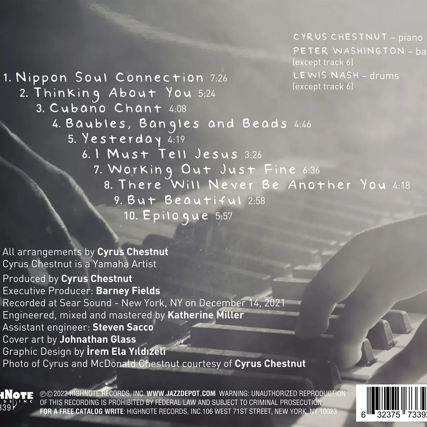 Cyrus Chestnut MY FATHER'S HANDS CD