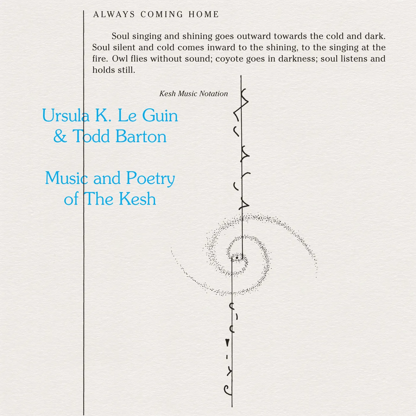 Ursula K. Le Guin & Todd Barton MUSIC AND POETRY OF THE KESH CD