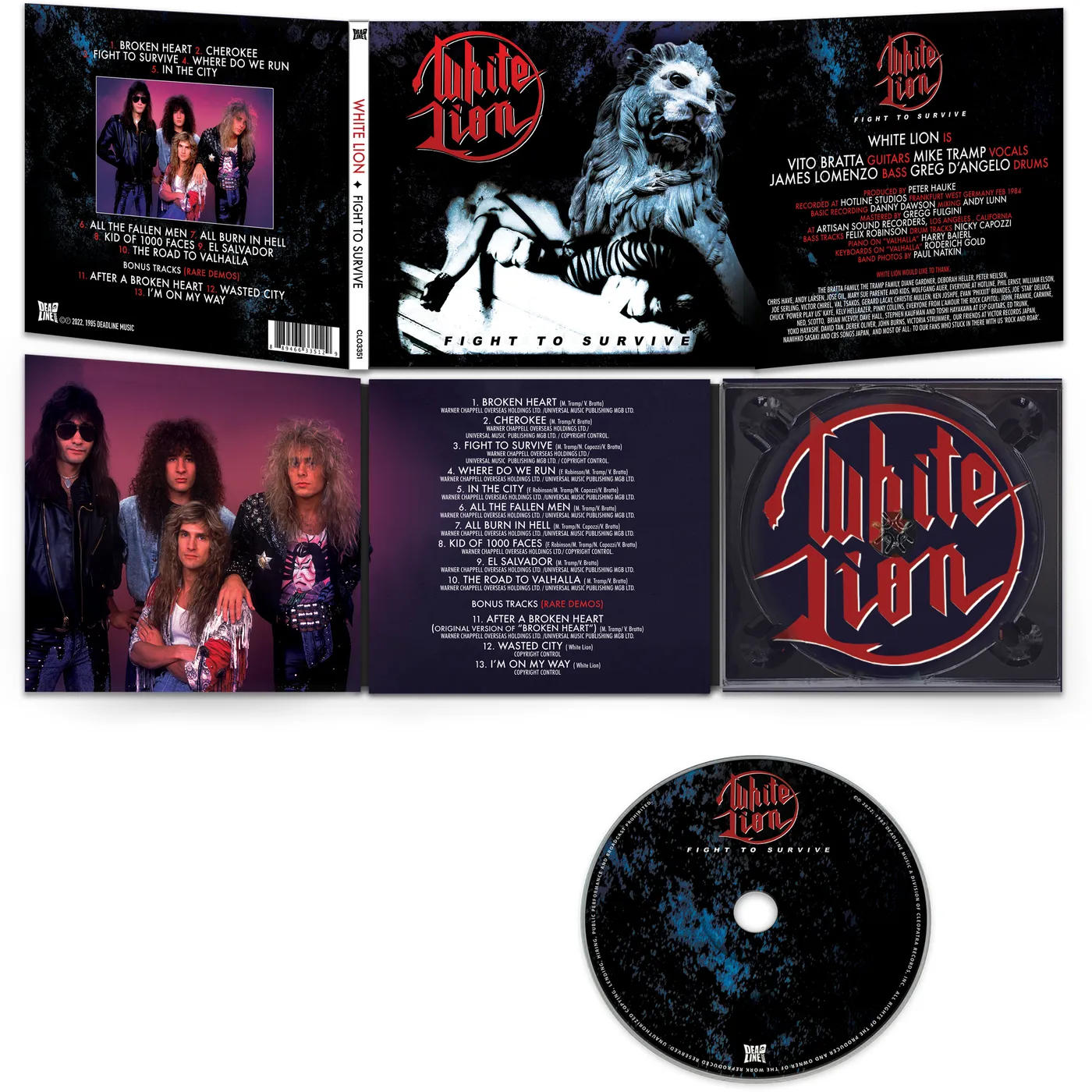 White Lion FIGHT TO SURVIVE CD