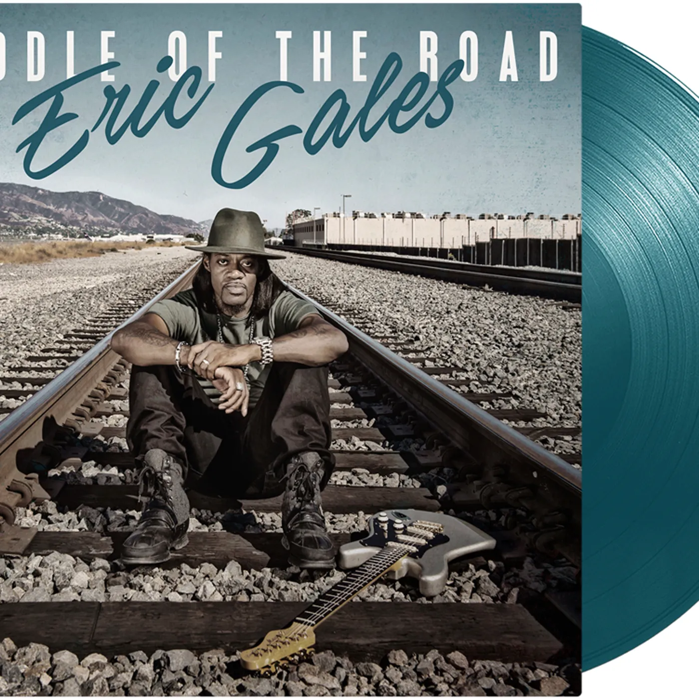 Eric Gales MIDDLE OF THE ROAD (GREEN/BLUE VINYL) Vinyl Record