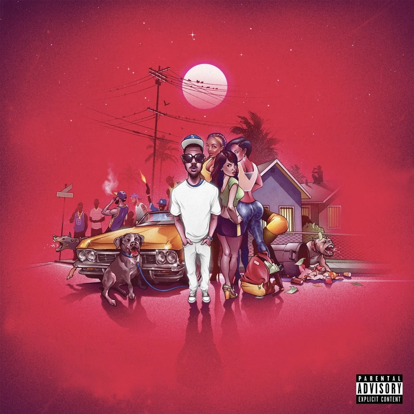 Blu Long Red Hot Los Angeles Summer Night Vinyl Record