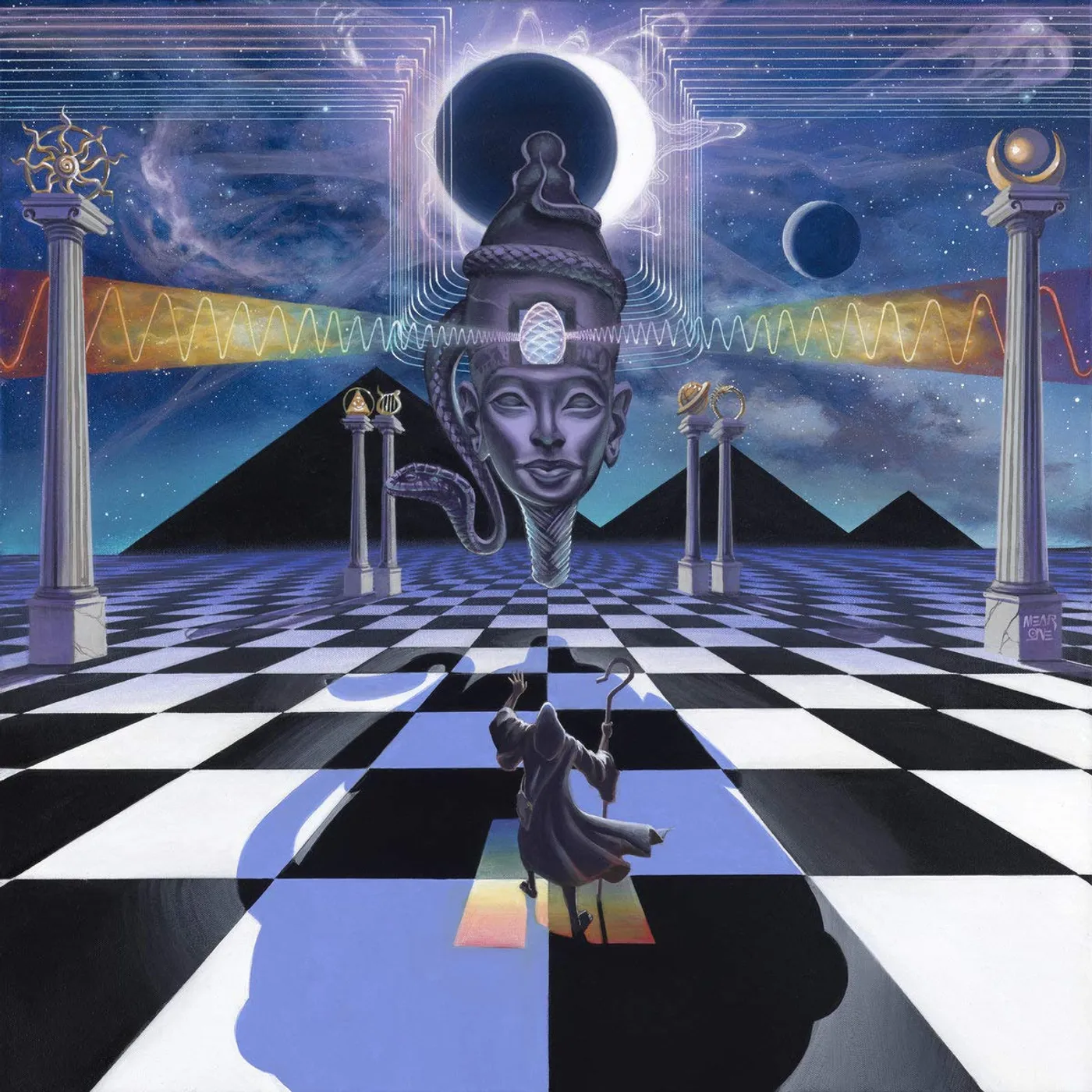 Mono/Poly MONOTOMIC (BLUE & WHITE SWIRL VINYL) Vinyl Record