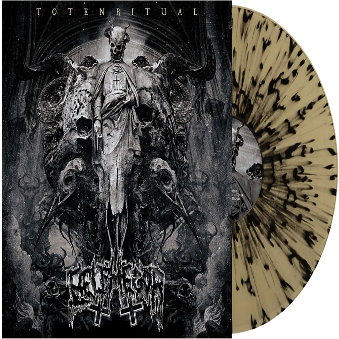 Belphegor Totenritual (Beer W/ Black Splatter) Vinyl Record