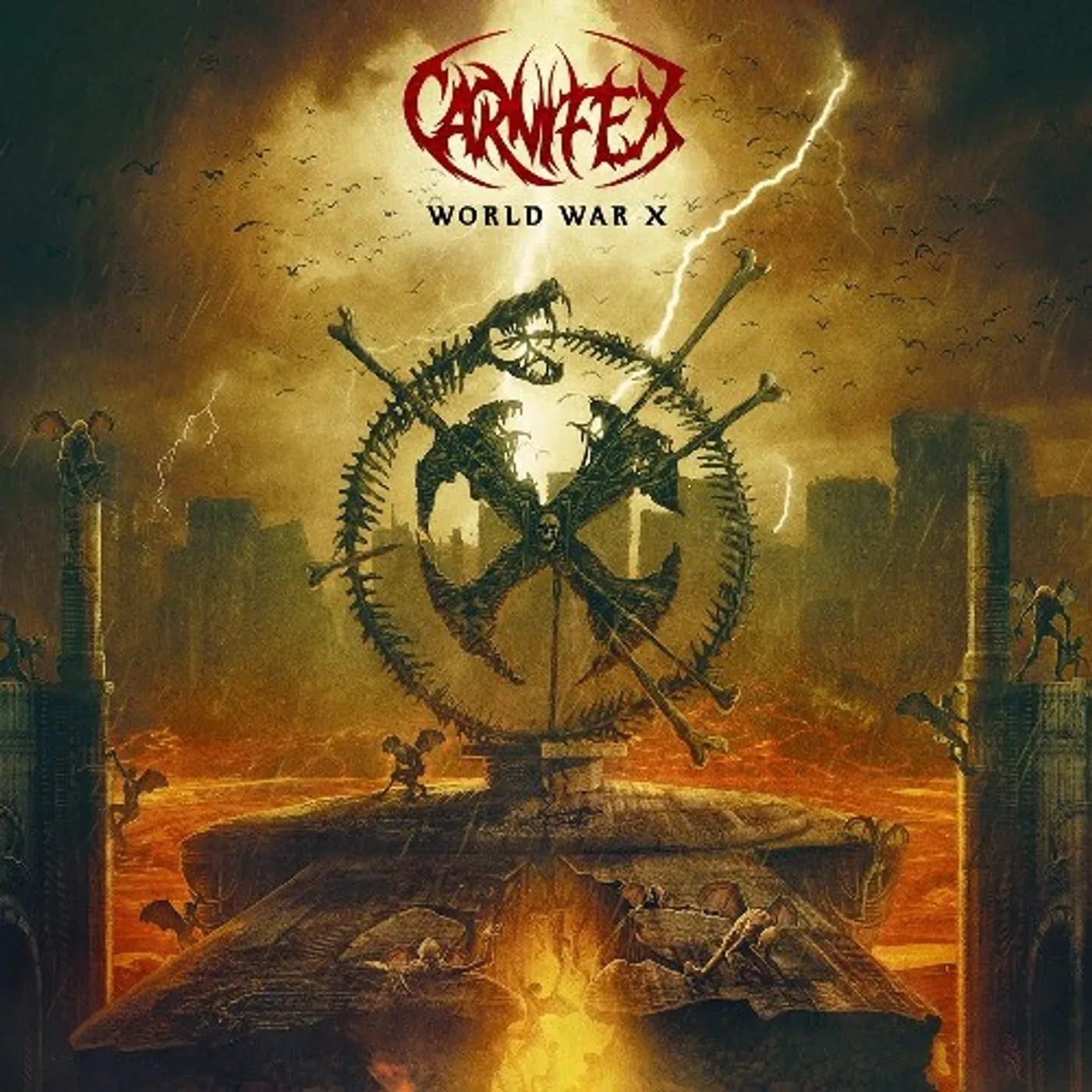 Carnifex World War X (Orange/Black Splatter) Vinyl Record