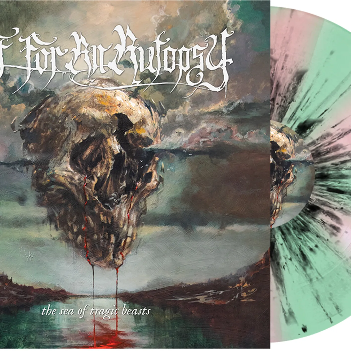 Fit For An Autopsy SEA OF TRAGIC BEASTS (MINT GREEN & PINK / BLACK VINYL) Vinyl Record