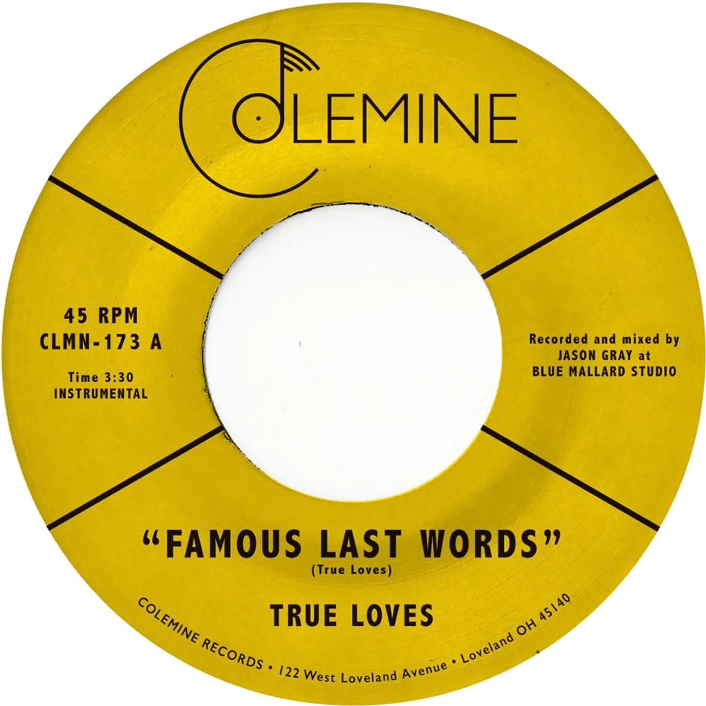 True Loves Famous Last Words Vinyl Record