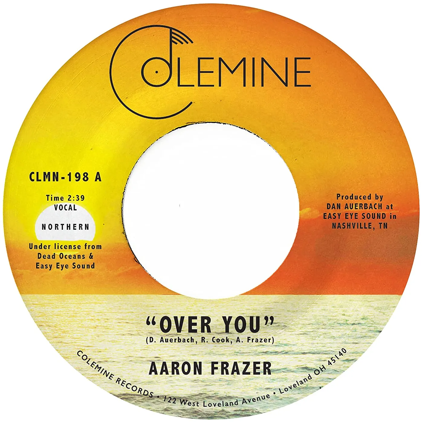 Aaron Frazer OVER YOU (IEX) (TRANSLUCENT ORANGE VINYL) Vinyl Record