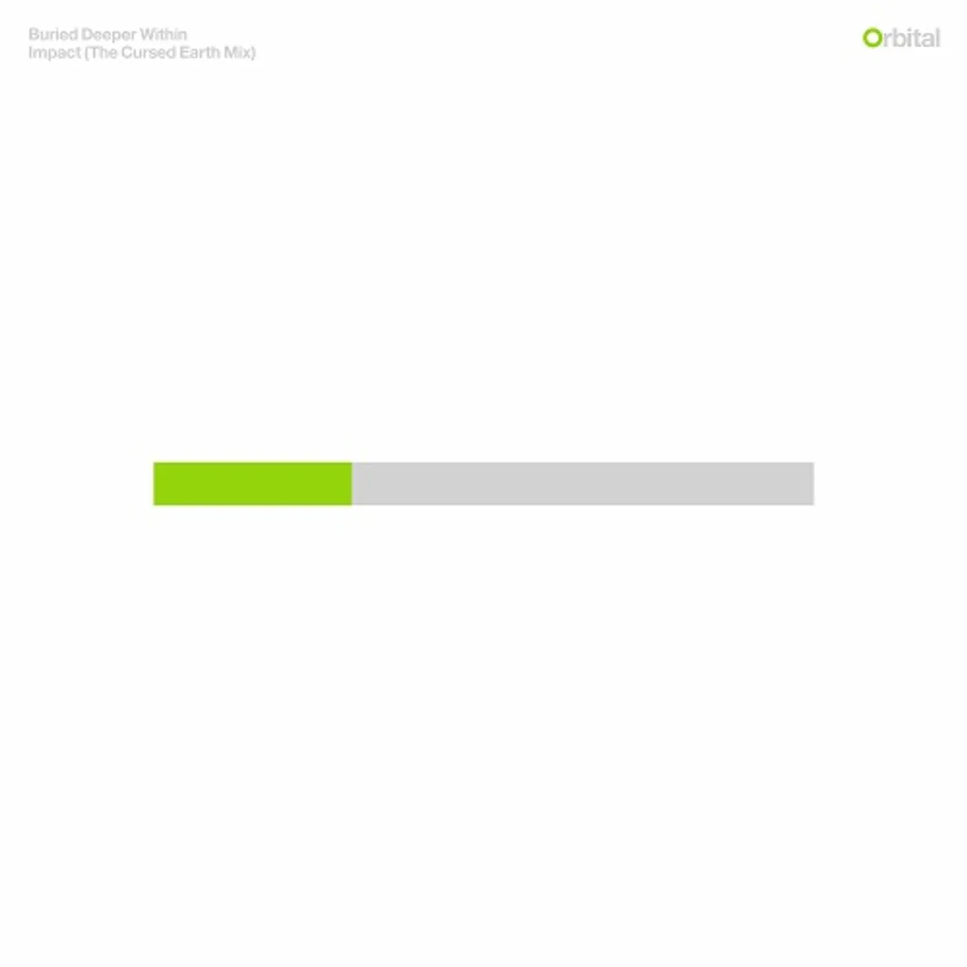 Orbital Buried Deeper Within/Impact (Cursed Earth Remix) Vinyl Record