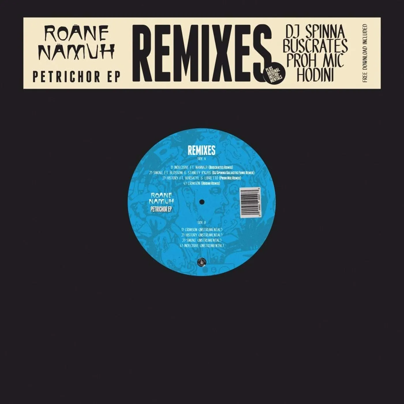 Roane Namuh Petrichor Remixes & Instrumentals Vinyl Record