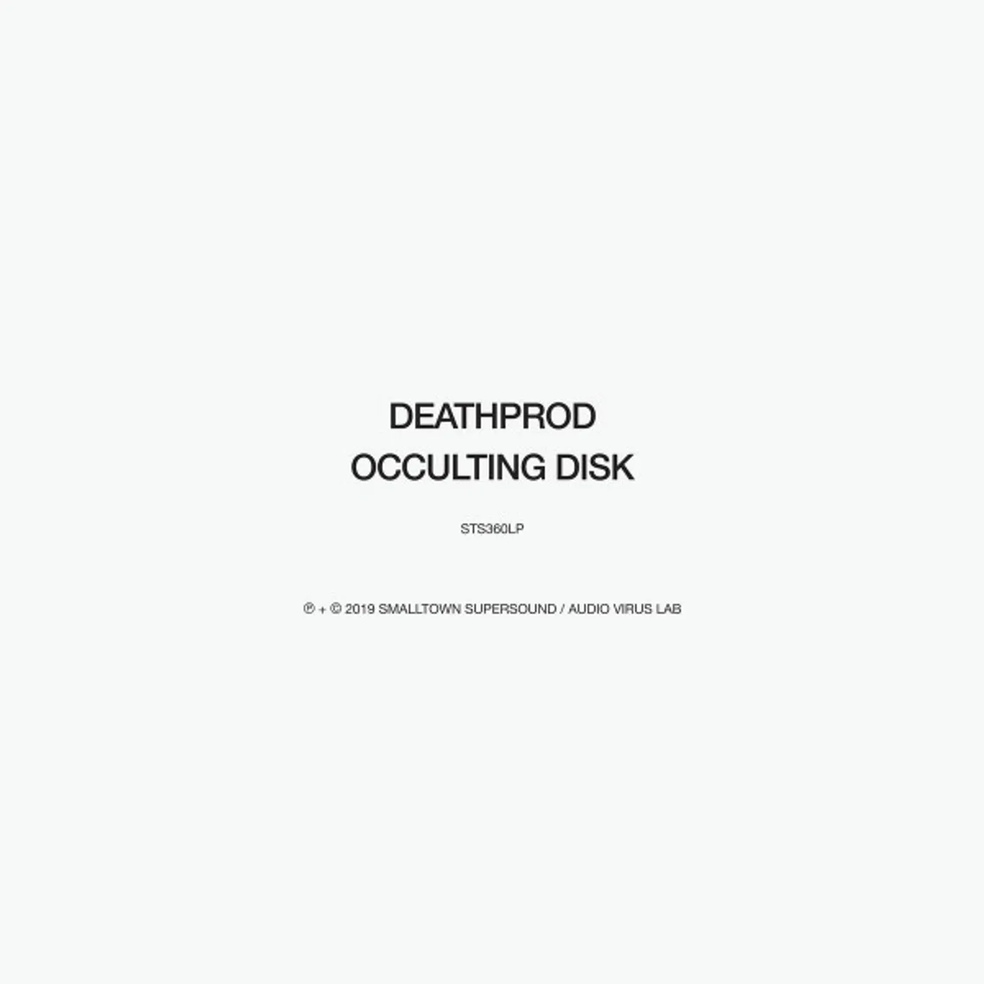 Deathprod Occulting disk lp Vinyl Record