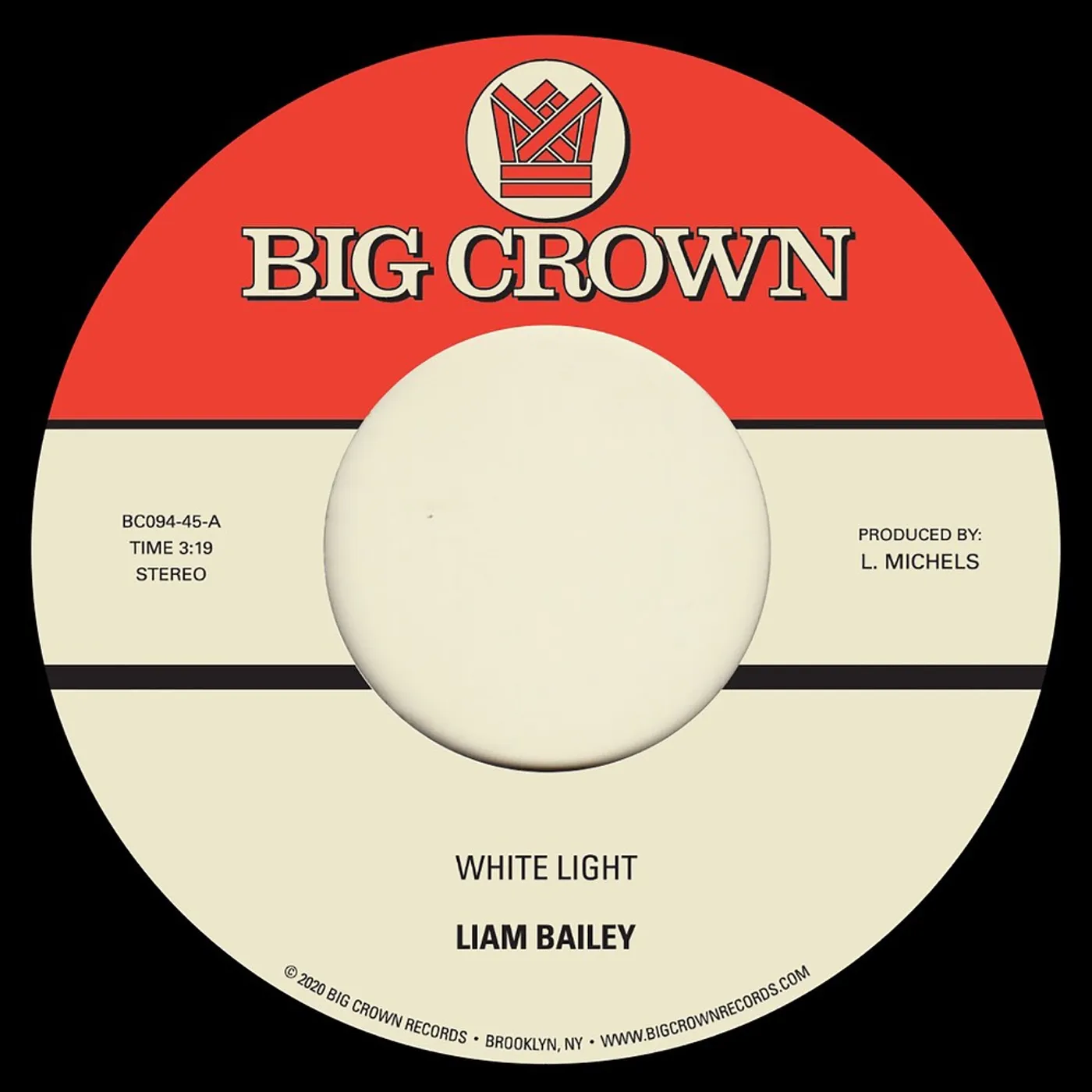 Liam Bailey White Light / Cold & Clear Vinyl Record