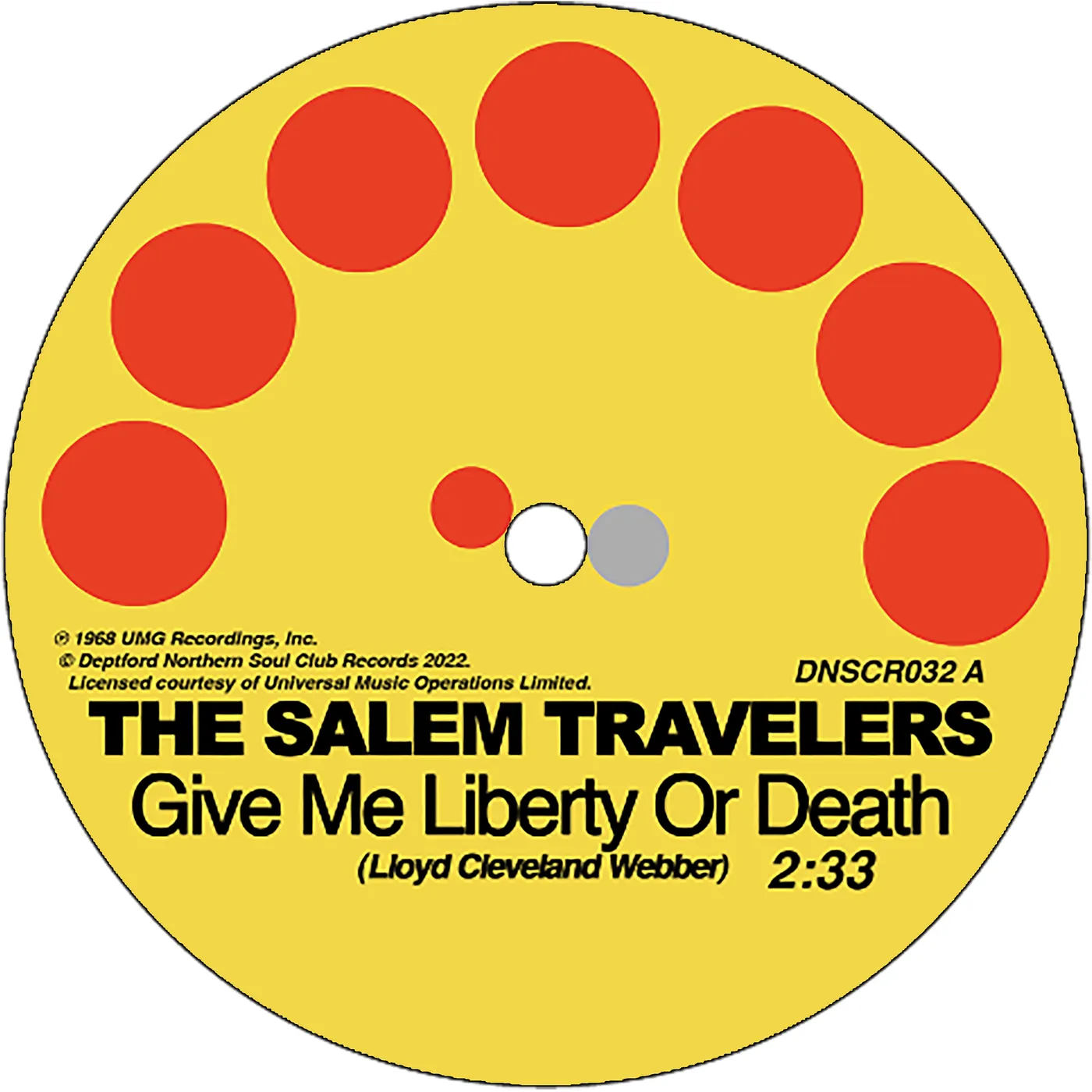 Salem Travelers Tell It Like It Is/Give Me Liberty Or Death Vinyl Record