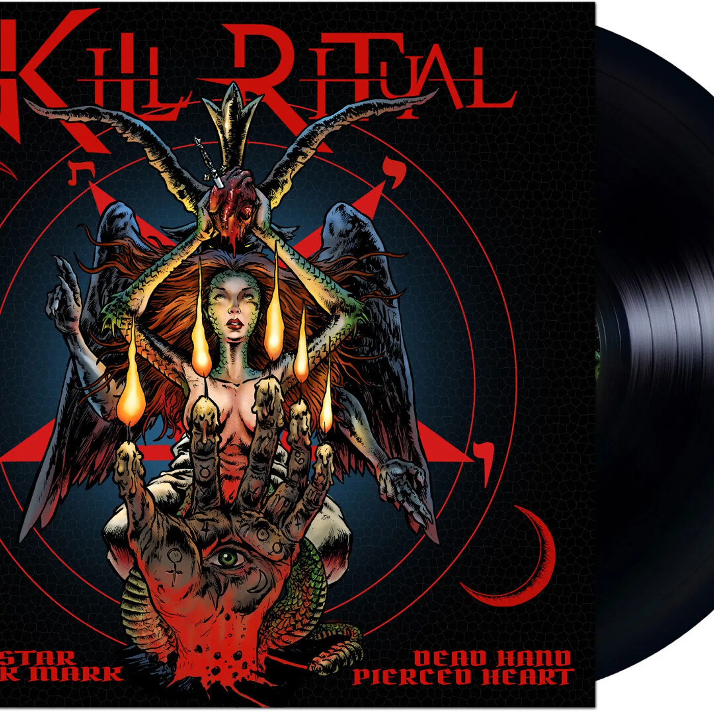 Kill Ritual Kill Star Black Mark Dead Hand Pierced H Vinyl Record