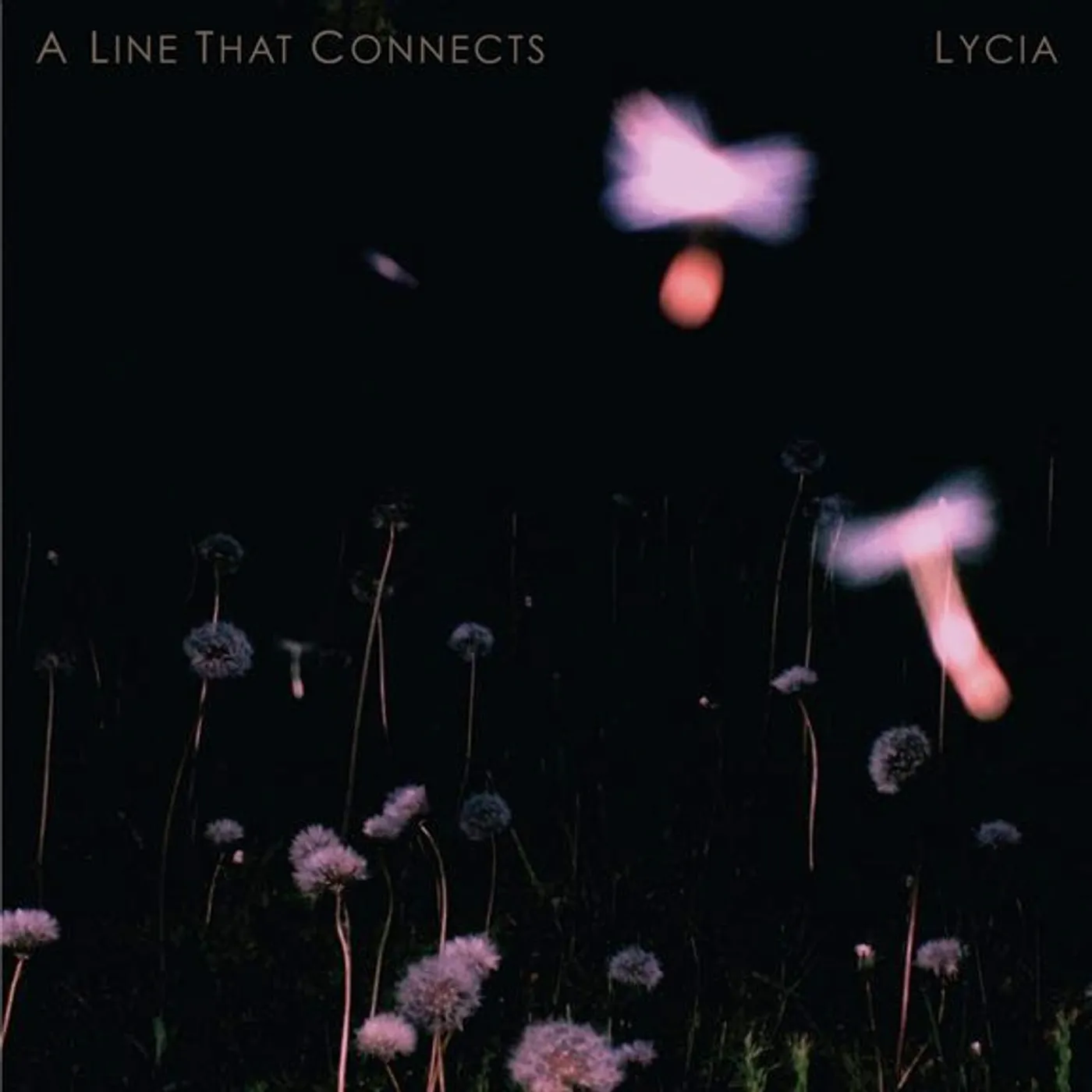 Lycia LINE THAT CONNECTS (2LP/DEEP BLUE WITH BLACK SMOKE/140G) Vinyl Record