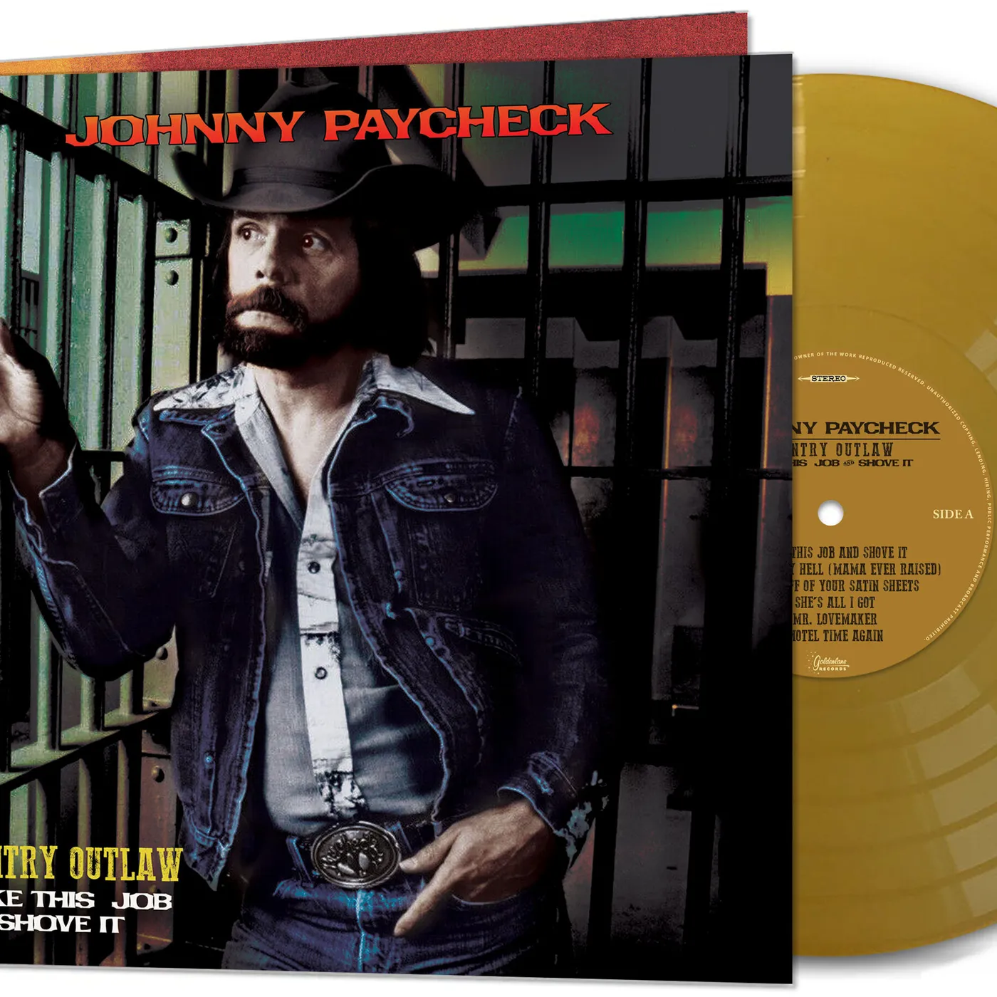 Johnny Paycheck COUNRY OUTLAW: TAKE THIS JOB & SHOVE IT (GOLD VINYL/LIMITED) Vinyl Record