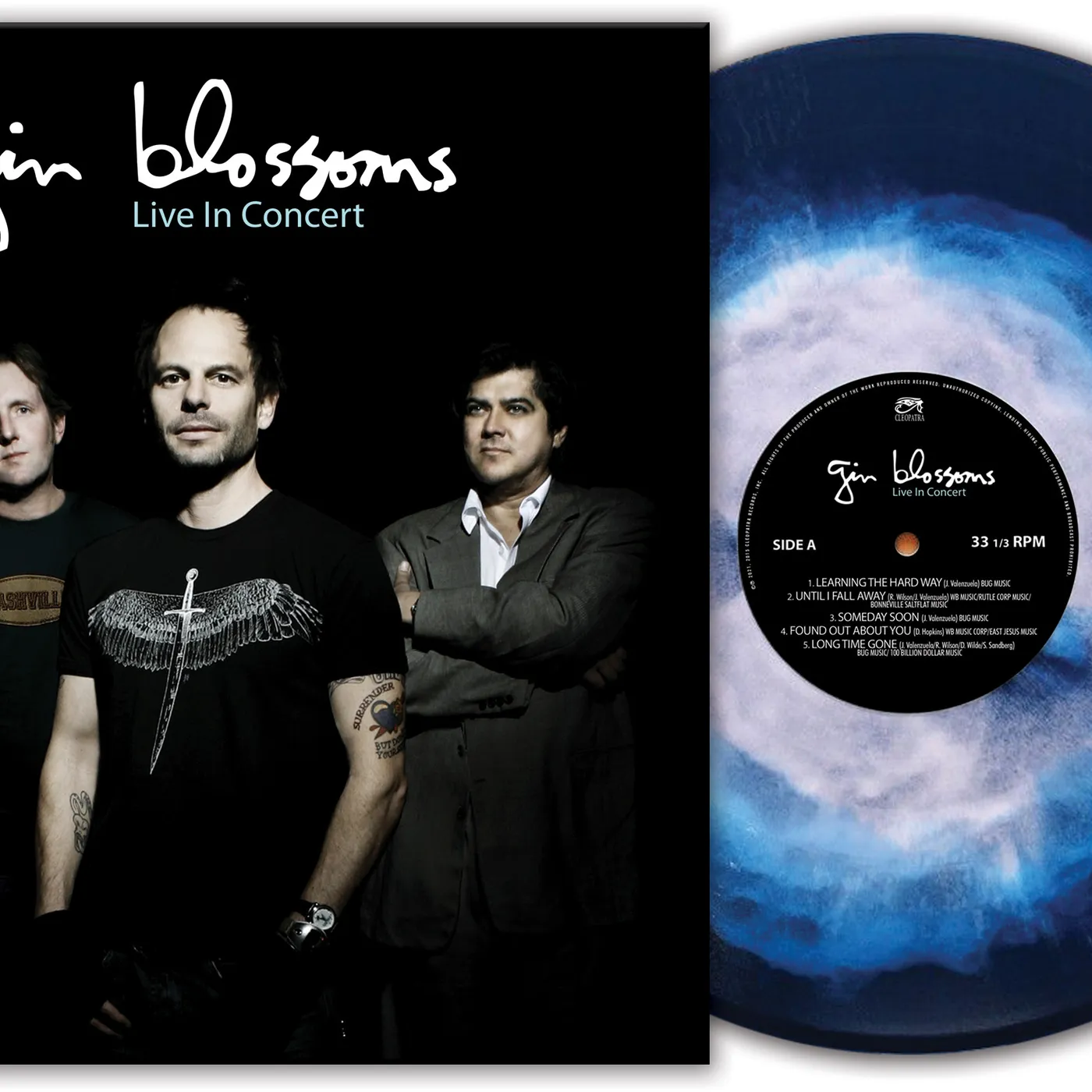 Gin Blossoms LIVE IN CONCERT (BLUE & WHITE HAZE VINYL) Vinyl Record
