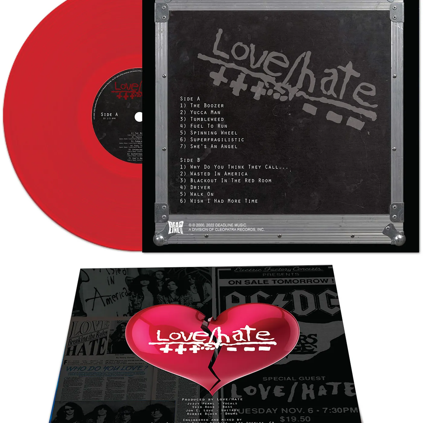 Love/Hate BEST OF - RE-CUT (RED VINYL) Vinyl Record
