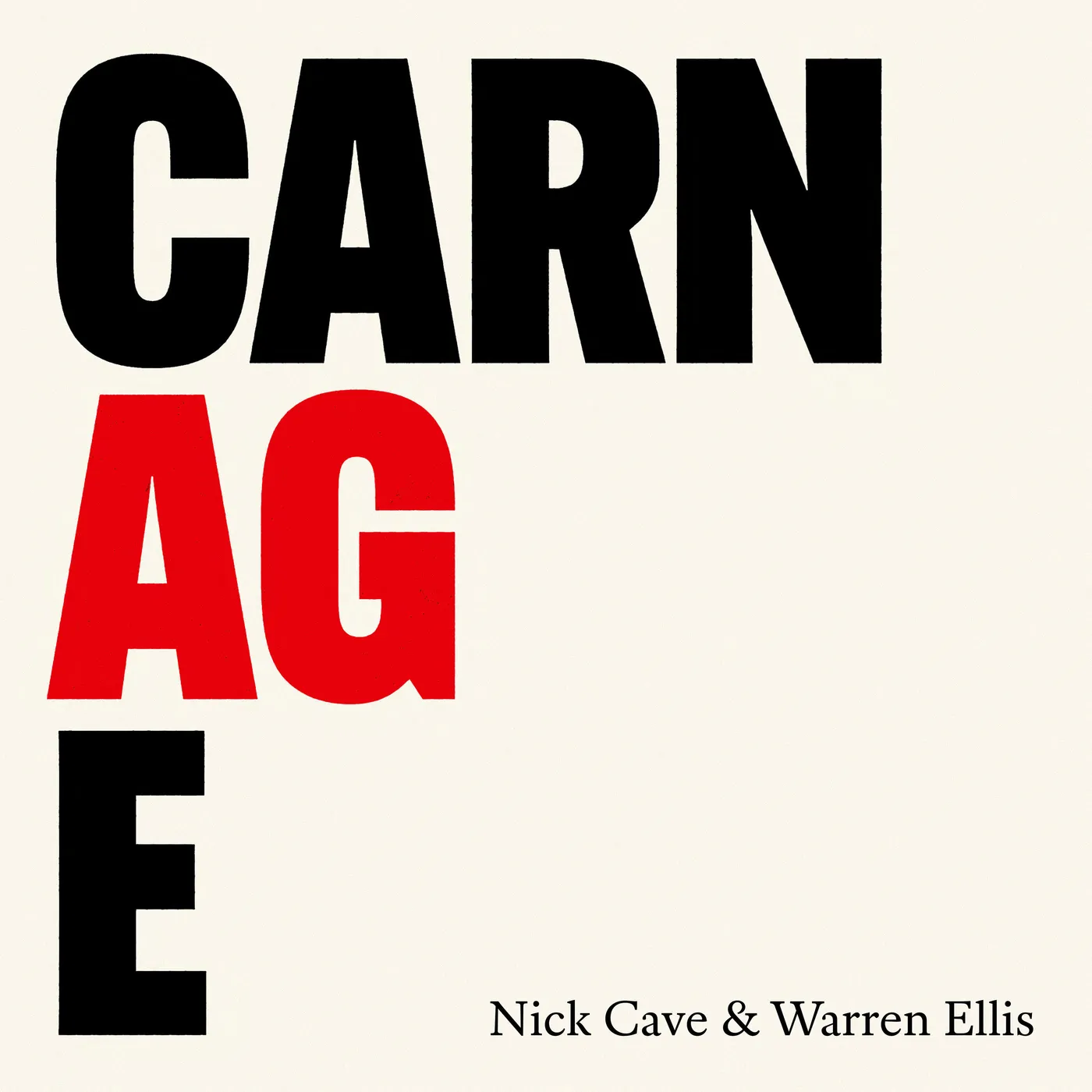 Nick Cave & Warren Ellis Carnage Vinyl Record