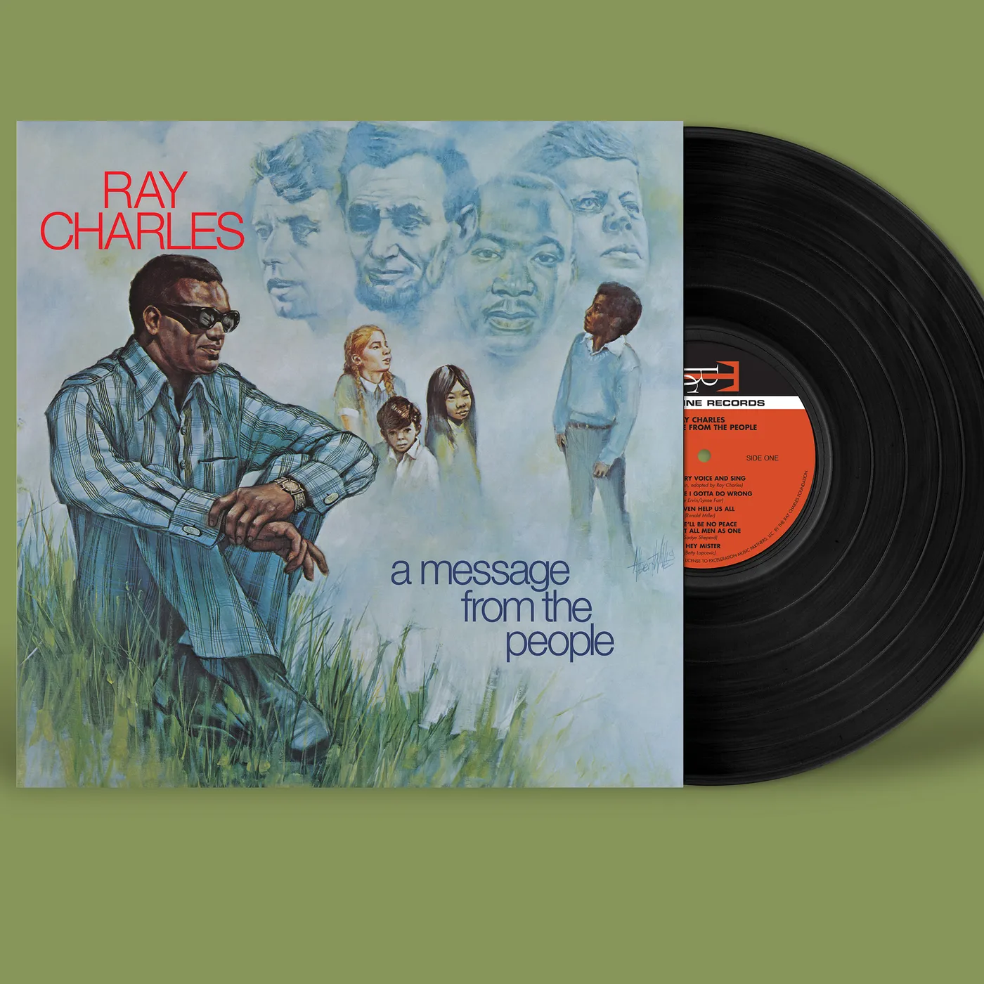 Ray Charles MESSAGE FROM THE PEOPLE (140G) Vinyl Record