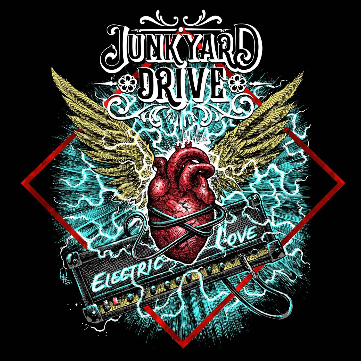 Junkyard Drive Electric Love (Light Blue) Vinyl Record